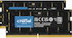 Crucial 64GB DDR5 RAM with 2 Modules (2x32GB) and 4800 Speed for Laptop