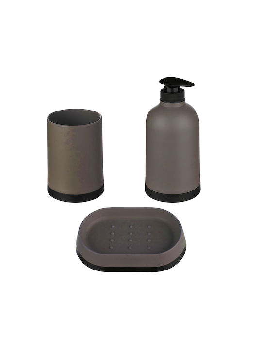 Cyclops Easy Bath Set Accesorii Baie Plastic Taupe 3buc