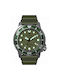 Citizen Promaster Uhr Eco - Antrieb mit Grün Kautschukarmband