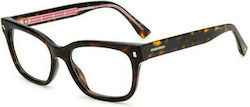 Dsquared2 Kids Acetate Prescription Eyeglass Frames Brown Tortoise D2 0027 086