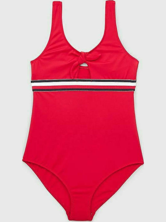 Tommy Hilfiger Παιδικό Μαγιό Ολόσωμο Κόκκινο