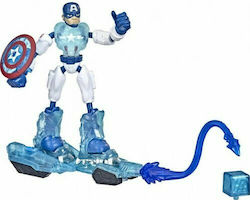 Ice Mission Captain America Bend And Flex Marvel Avengers Captain America για 4+ Ετών 15εκ.
