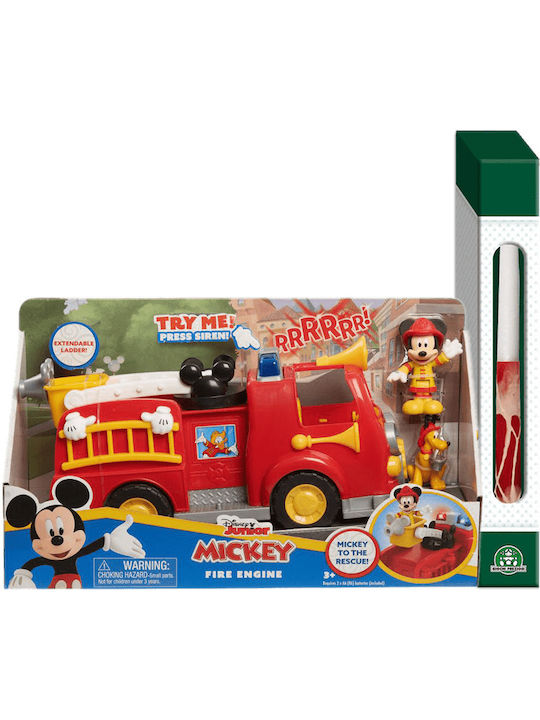 Παιχνιδολαμπάδα Mickey Mouse Πυροσβεστικό για 3+ Ετών Giochi Preziosi