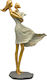 Karvounis Decorative Statuette Polyresin Mother with Baby in Gold/Electric 20x8x31cm 1pcs