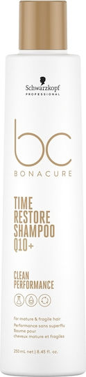 Schwarzkopf Bc Bonacure Time Restore Q10+ Σαμπουάν Αναδόμησης/Θρέψης & Όγκου για Όλους τους Τύπους Μαλλιών 250ml