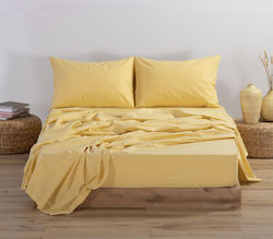 Nef-Nef Homeware Basic Υπέρδιπλο 240x270εκ. 1184 Yellow