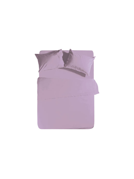 Nef-Nef Σεντόνι Μονό με Λάστιχο 100x200x30εκ. Basic 1159 Lavender