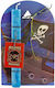 Easter Candle Pirate Square With Box 32cm Blue (Miscellaneous Designs)