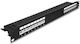 DeLock Patch Panel για Rack 1U 19" 16 Θυρών cat6a Μαύρο