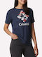 Columbia Women's Athletic T-shirt Navy Blue