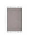 Nef-Nef Homeware Bairut Rug Rectangular Cotton with Fringes Grey