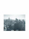 Fototapet de Perete 400x309cm New York City Skyline Black White material textil Gri