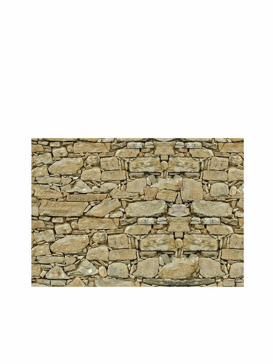 Fototapet de Perete 250x175cm Stone Wall Tesatura Bej