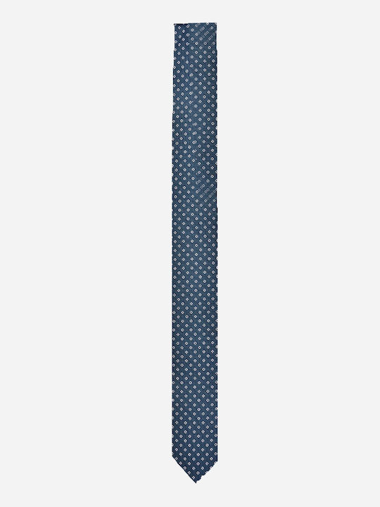 Hugo Boss Men's Tie Printed In Navy Blue Colour