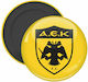 AEK Round Metallic Decorative Magnet 5x5cm
