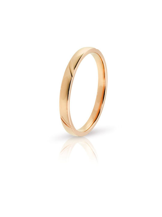 Rose Gold Ring 013EG Ewigkeit MASCHIO FEMMINA 9 Karat Gold Ring Größe:41 (Stückpreis)