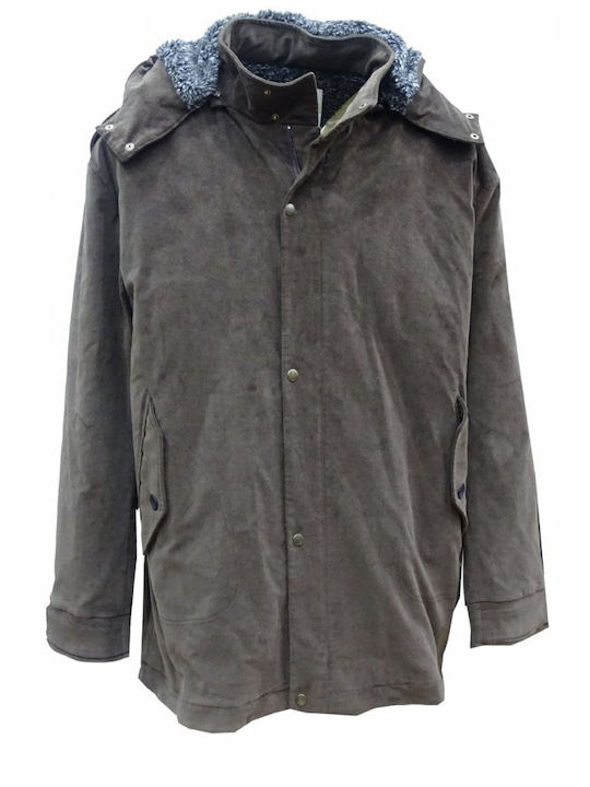 Coat parkas BLUE LAKE SUET Brown