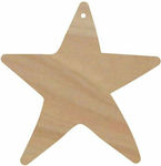 WOODEN STAR- 7,5x7,5 cm