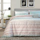 Lino Home Alga Κουβερλί Υπέρδιπλο Βαμβακερό Rose 220x240cm