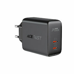 Acefast Φορτιστής Χωρίς Καλώδιο με 2 Θύρες USB-...