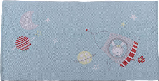 Nef-Nef Homeware Baby Space Παιδικό Χαλί Βαμβακερό Aqua 70x140cm