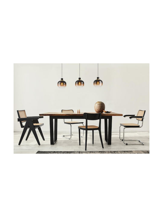Eglo Oilella Pendant Light Black Rail with Sock...