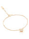 Michael Kors Love Women's Bracelet Chain Made of Silver Gold Plated 15cm