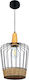 Inlight 4025 Pendant Lamp with Rope E27 Ø26 Black