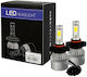 M-Tech Lampen Auto Cob Epistar 1021 C6 H16 / PS24W Kit mit Lüfter 10.000lm LED 6500K Kaltes Weiß 10-32V 80W 2Stück