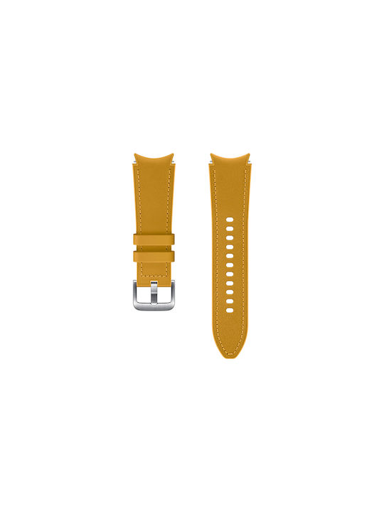 Samsung Hybrid Leather Strap (S/M) Λουράκι Δερμάτινο Illusion Orange (Galaxy Watch4 / Watch4 Classic)