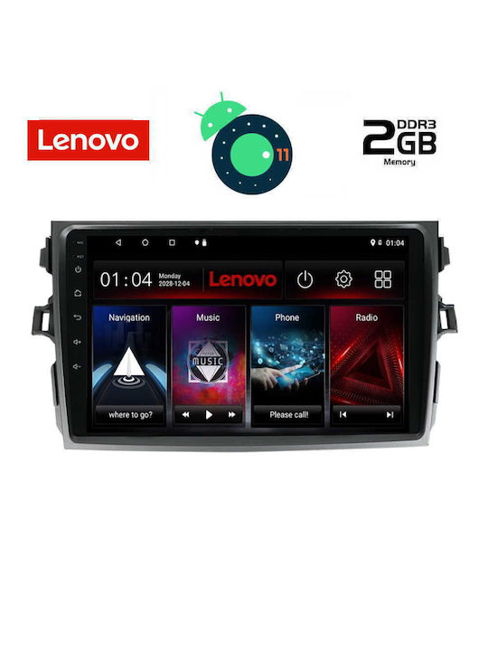Lenovo Sistem Audio Auto pentru Toyota Corolla Audi A7 2006-2012 (Bluetooth/USB/AUX/WiFi/GPS/Partitură) cu Ecran Tactil 9" DIQ_LVB_4713
