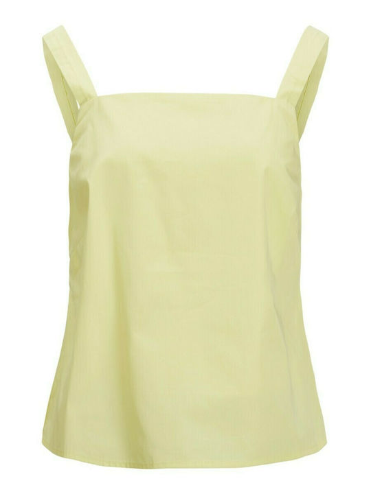 Jack & Jones Women's Summer Blouse Cotton with Straps Yellow
