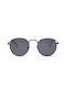 Charly Therapy Manhattan Sunglasses with Black Metal Frame and Black Lens