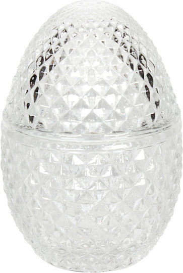 Keskor Ou De Paște Din Sticlă Transparent 12x8x8cm
