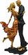 Karvounis Decorative Statuette Polyresin in Gold / Black / Orange 18x10.5x35cm 1pcs