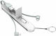 Ldnio Flat / Keychain USB to Lightning / Type-C / micro USB Cable Λευκό 0.43m (LC130)
