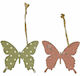 Bunny's Easter Wooden Butterfly 7x8cm Set 2 Pieces (Various Colours)