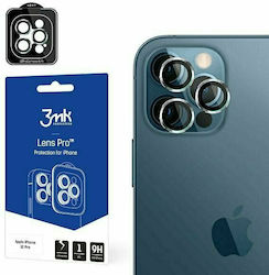 3MK Lens Protection Pro Kameraschutz Gehärtetes Glas Silver für das iPhone 12 Pro