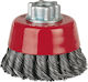 Jaz TT1001LM14 Wire Brush Bell with Bristles 100mm M14