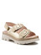 Leather Women's Sandals Platino