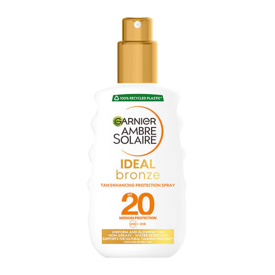 Garnier Ambre Solaire Idean Bronze Sonnencreme Creme für den Körper SPF20 als Spray 200ml
