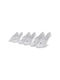 Ralph Lauren Damen Einfarbige Socken WHITE 3Pack