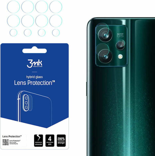 3MK Lens Protection 4pcs Kameraschutz Gehärtetes Glas Transparent für das Realme 9 Pro+