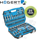 Högert Technik Set Ratchet 1\2" & 1\4" 144pcs