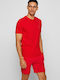 Hugo Boss T-shirt Bărbătesc cu Mânecă Scurtă Roșu