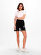 Only Women's High-waisted Sporty Shorts Black