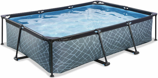 Exit Toys 3700 Πισίνα 3700lt με Μεταλλικό Σκελετό 280x180x55εκ. Γκρι