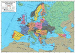 Χάρτης Ευρώπης Πλαστικοποιημένος, Kosmisch 68x44 cm