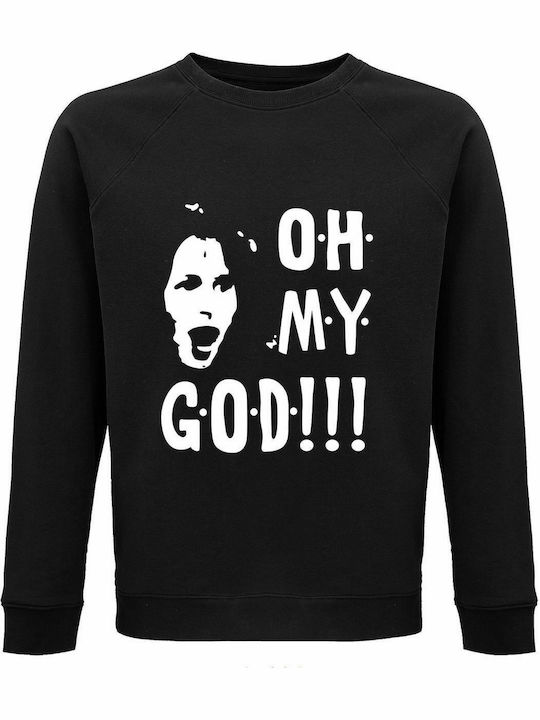 Sweatshirt Unisex, Organic "Oh my God,Janice Friends", Black