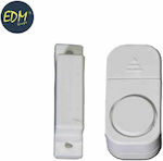 EDM Αισθητήρας Πόρτας/Παραθύρου Μπαταρίας σε Λευκό Χρώμα 03203